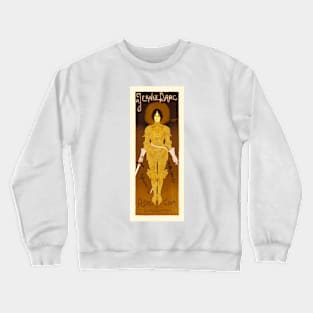 Astre Cola as Jeanne D' Arc Theatre Advertisement Wall Art 1896 by Georges de Feure Crewneck Sweatshirt